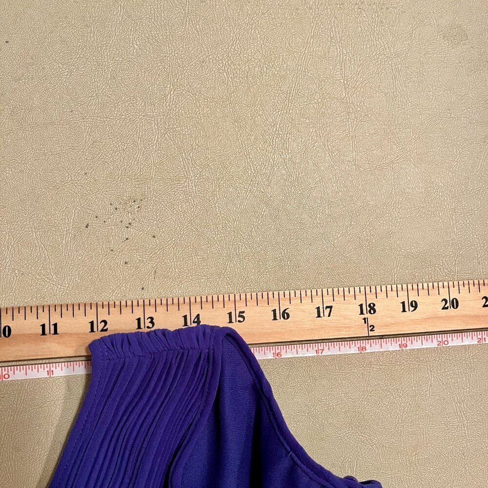 Halogen Blue Sleeveless Pleated Blouse, Women's Size 2x - Picture 9 of 13